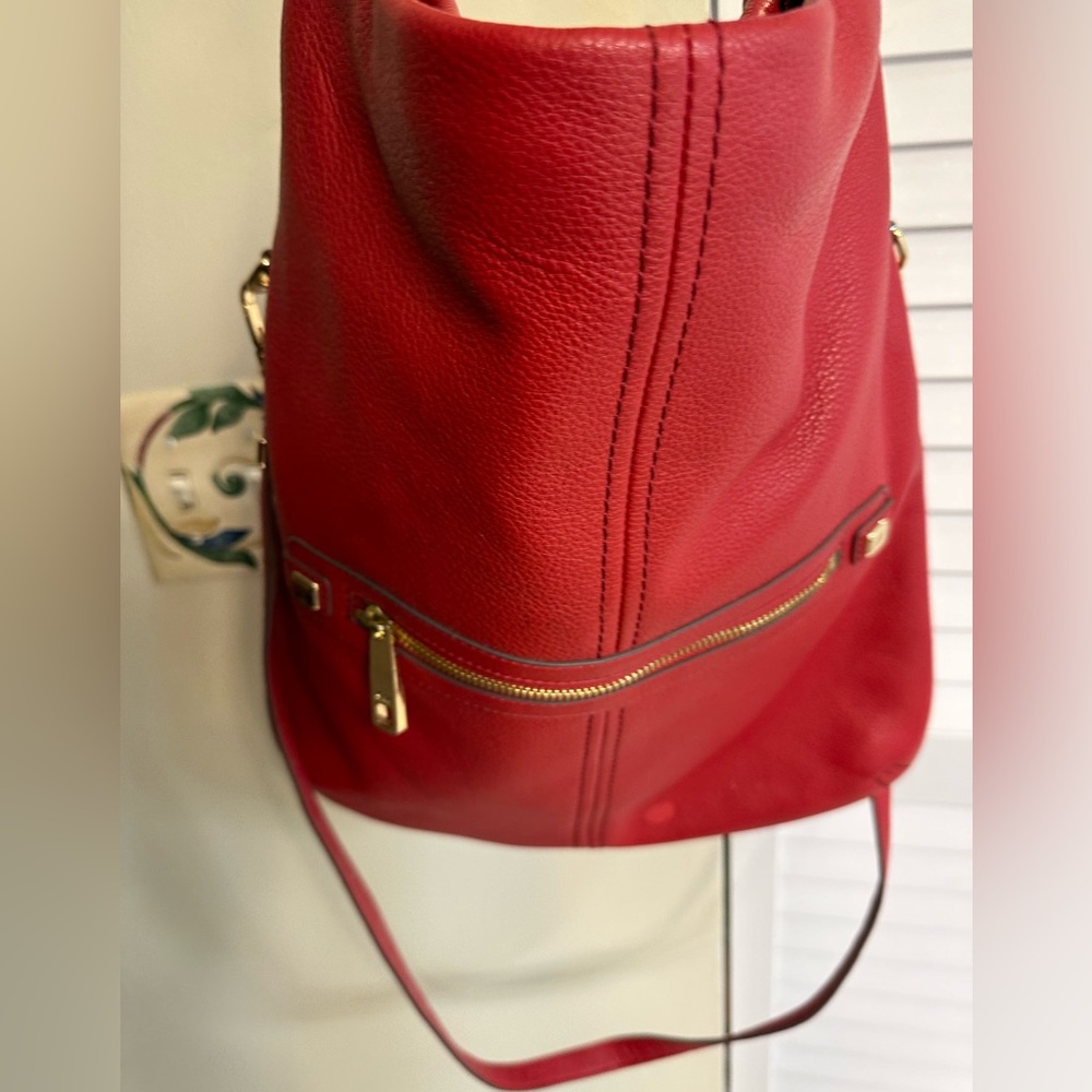 NINE WEST LEATHER BAG RED 🧰💄❤️📕